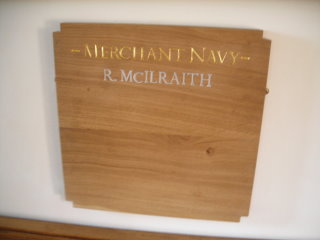 WW2 War Memorial - additional plaque for Roderick McIlraith (1919-22)