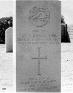 Colonel Cyprian Francis Thurlow Baker OBE