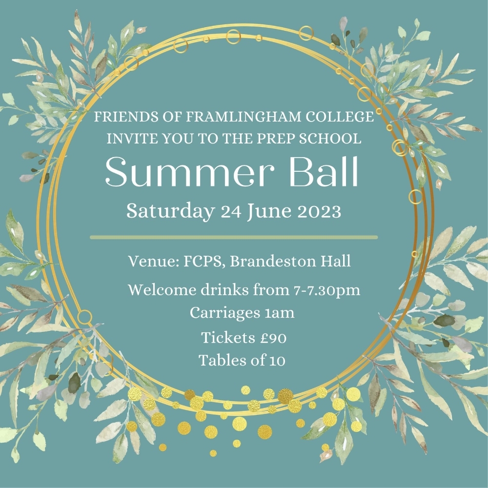 Summer Ball at Brandeston Hall – Saturday 24 June 2023