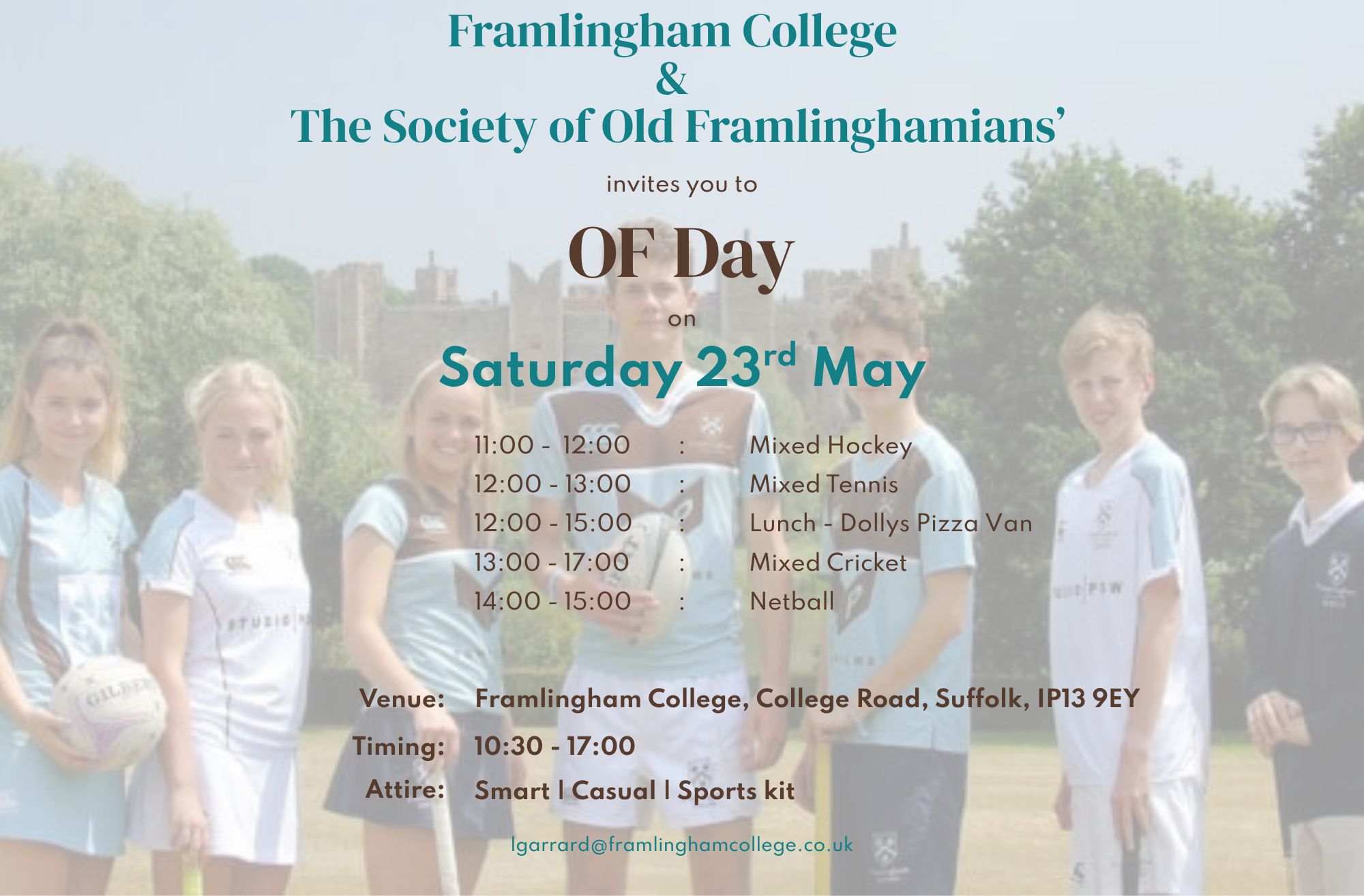 OF Day 2026 – Saturday 23 May 2026