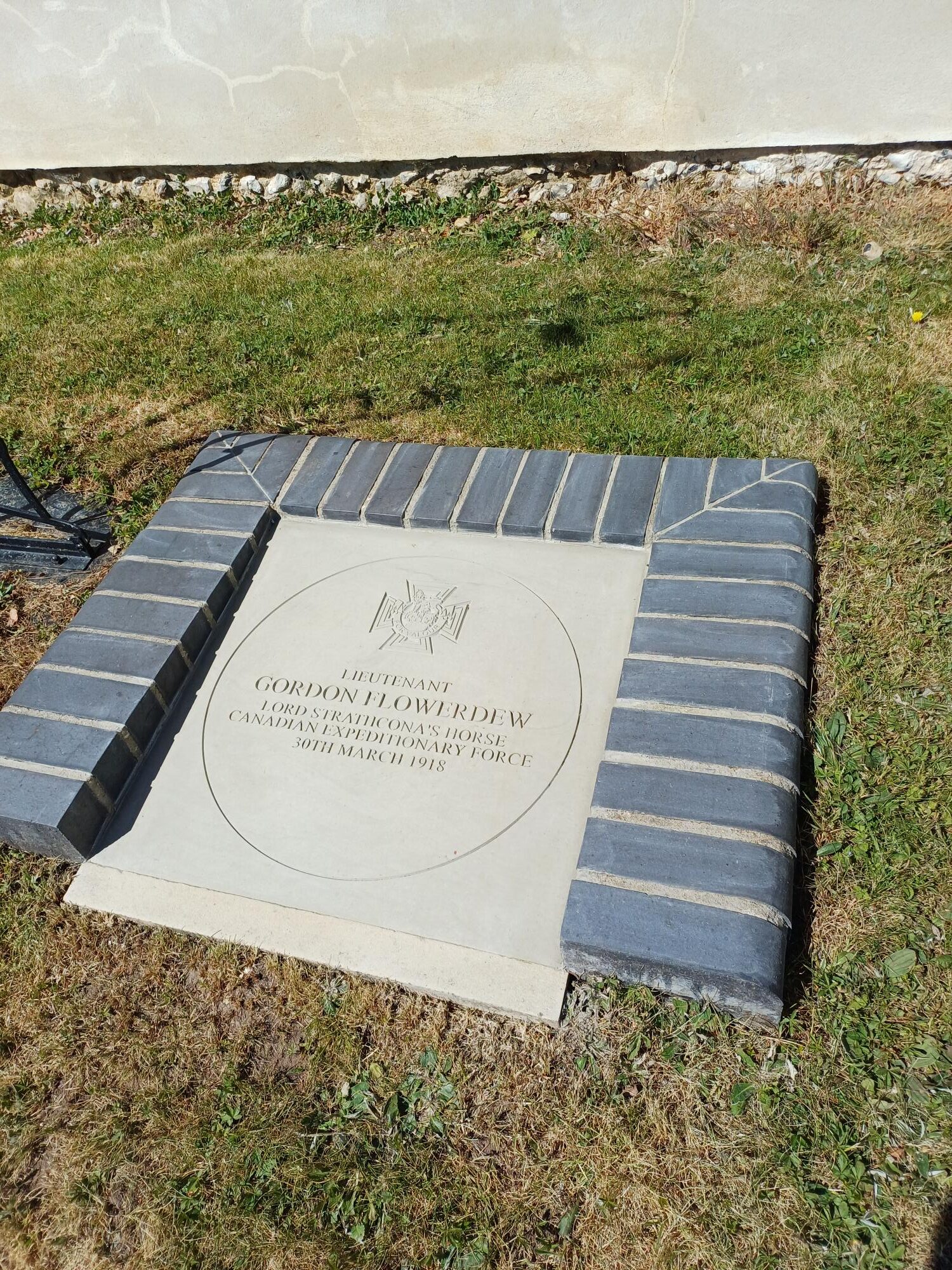 Gordon Flowerdew VC Memorial cleaned up