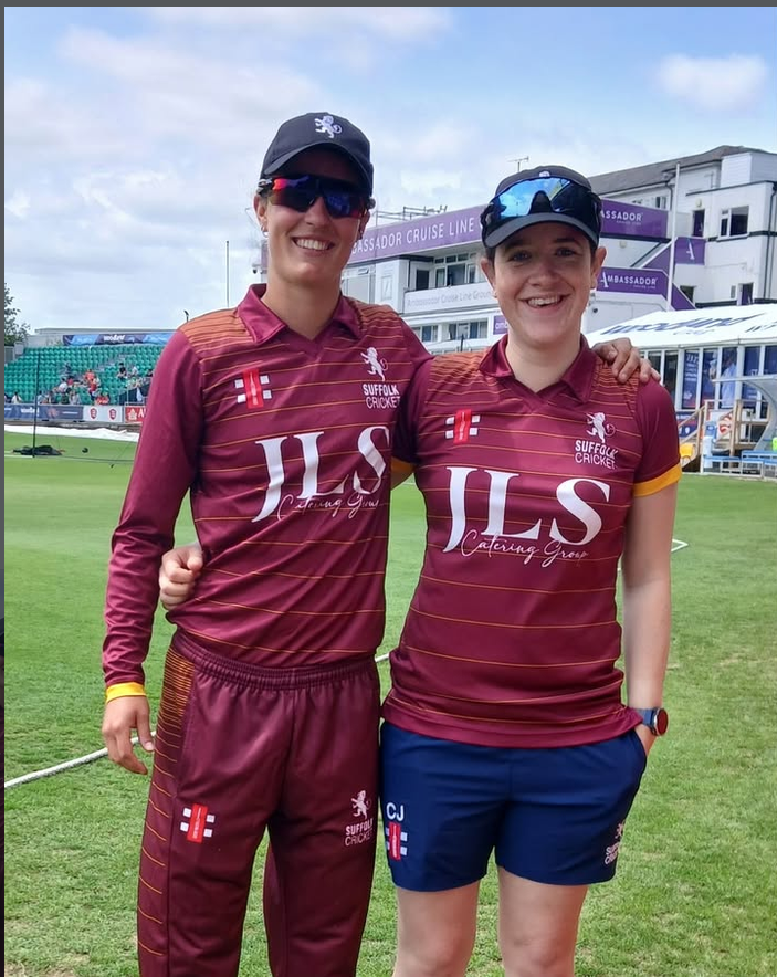 Two OFs representing Suffolk Women Cricket